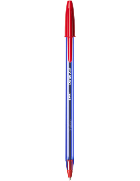 BIC Cristal Soft Stylos-Bille Pointe Large - Rouge, Boîte de 50