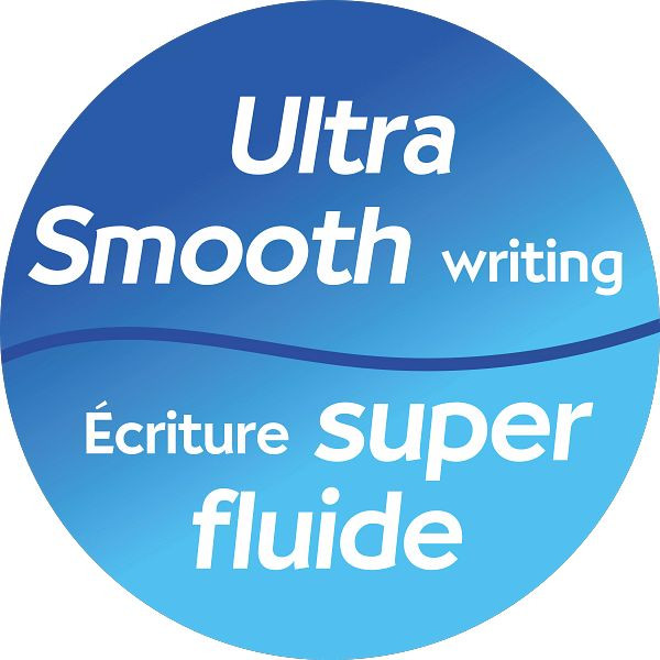 BIC Cristal Soft Stylos-Bille Pointe Moyenne (1,2 mm), écriture 35% plus douce - Bleu, Boîte de 50