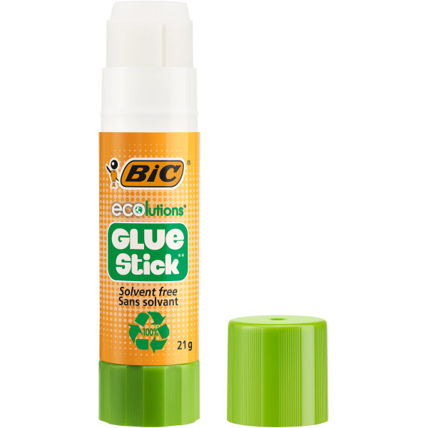 BIC ECOlutions Bâtons de Colle Blanche - 21 g, Boîte de 20 2