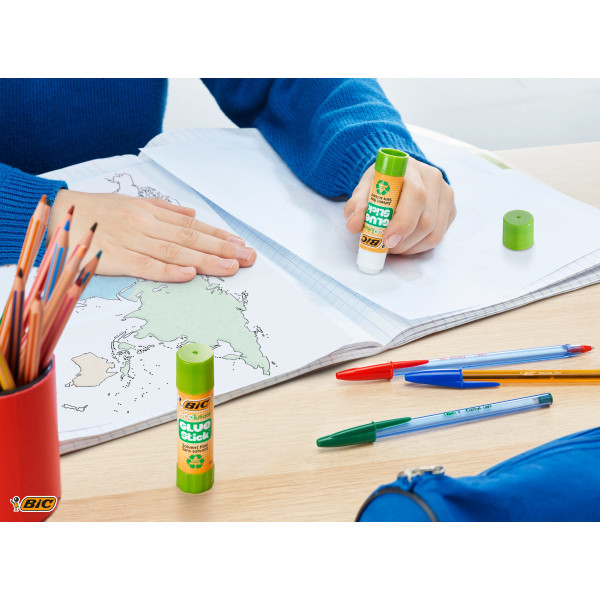 BIC ECOlutions Bâtons de Colle Blanche - 21 g, Boîte de 20
