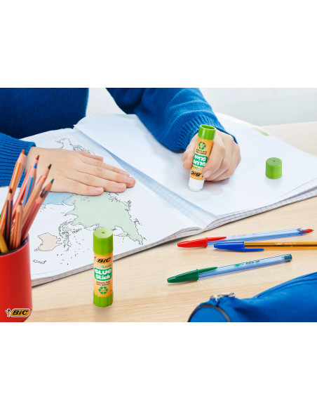 BIC ECOlutions Bâtons de Colle Blanche - 21 g, Boîte de 20