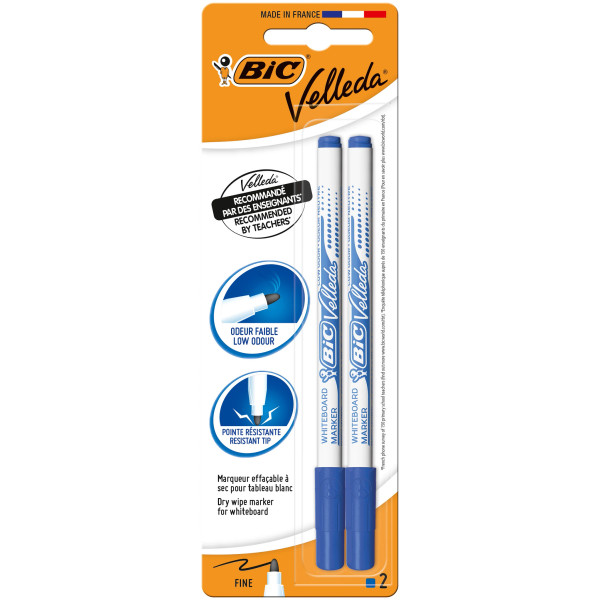 BIC Velleda 1721 Feutres pour Tableau Blanc Effaçables à... 2