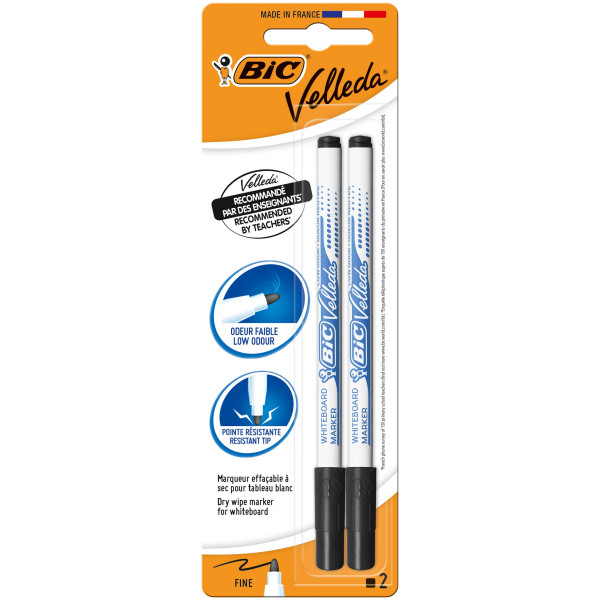BIC Velleda 1721 Feutres pour Tableau Blanc Effaçables à... 2