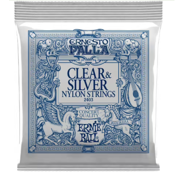 Ernie Ball - 2403 Clear & Silver Nylon Strings 28-42