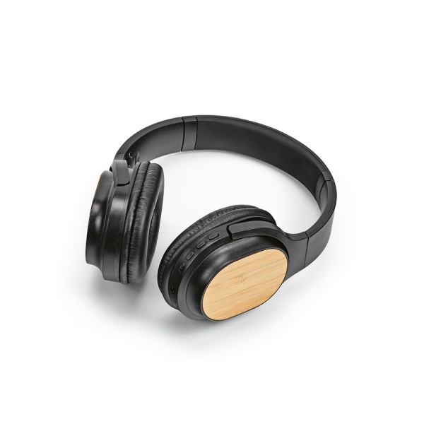 Casque sans fil en bambou