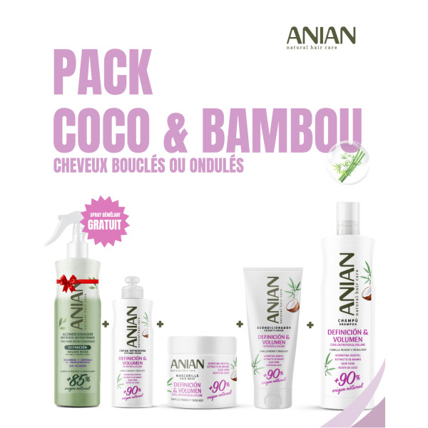 ANIAN Pack Coco & Bambou + Spray Biphasé Gratuit