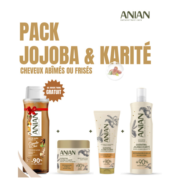 ANIAN Pack Kératine & Jojoba + Gel Douche Gratuit