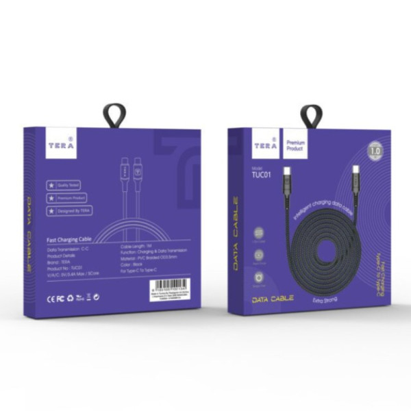Câble De Charge en PVC TERA Type-C...