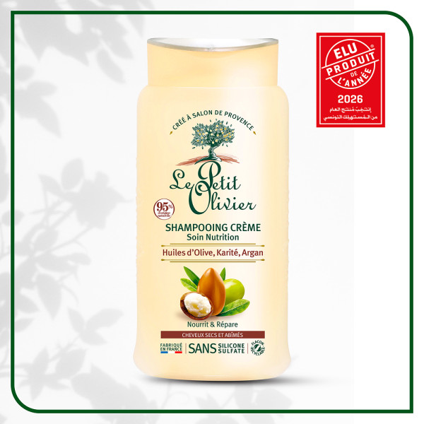 Shampooing Crème Olive Karité Argan...