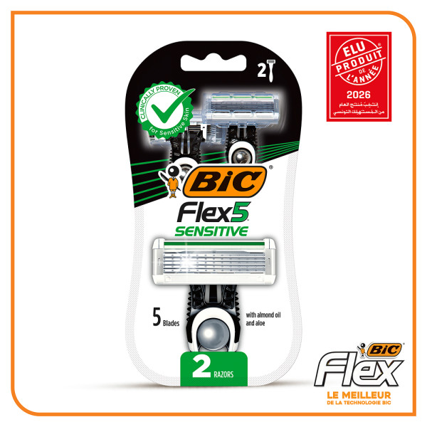 BIC Flex 5 Sensitive Rasoirs Non-rechargeables Masculins...