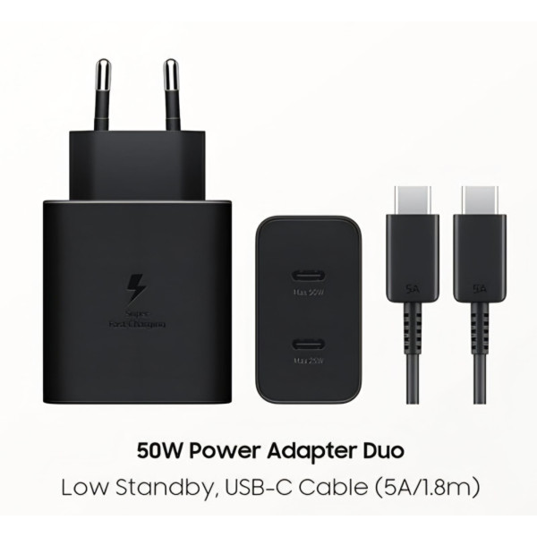 Chargeur Duo Ultra Rapide 50W PD3.0 Avec Câble 1.8 Métres... 2