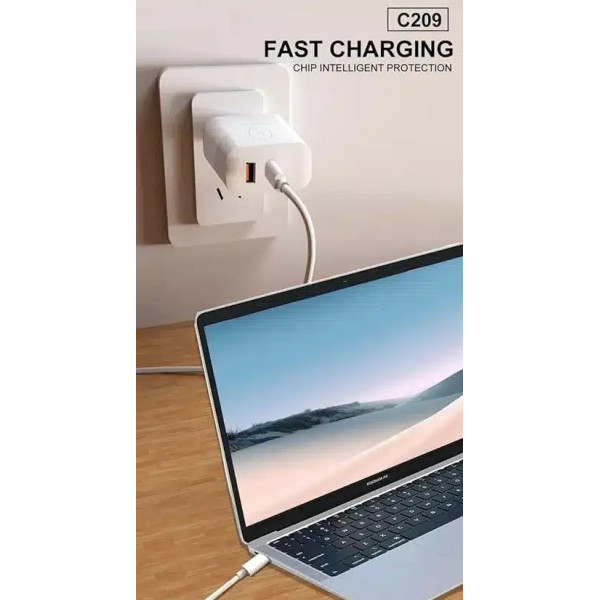 Chargeur C209 Ultra Rapide 45W GAN -...