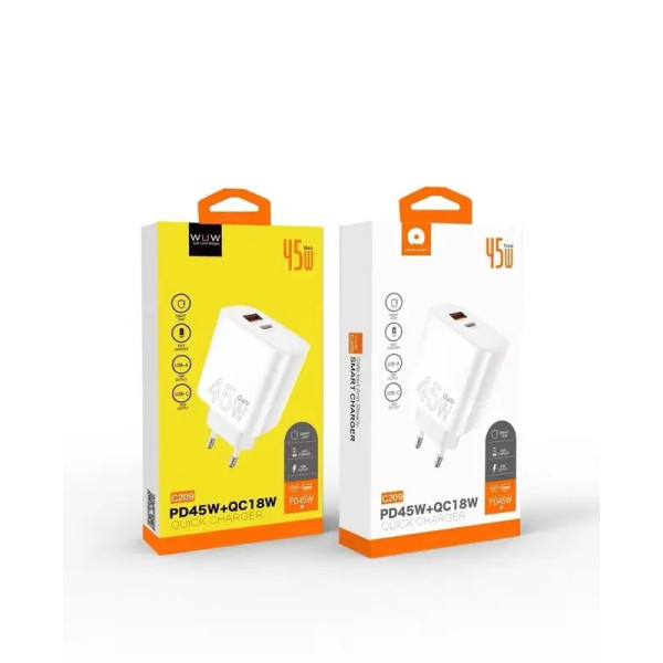 Chargeur C209 Ultra Rapide 45W GAN -...