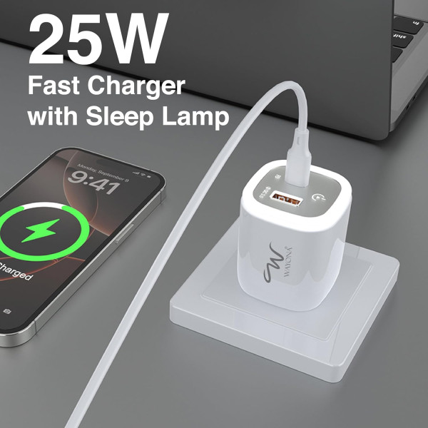 Chargeur Super Rapide PD25W + USB...