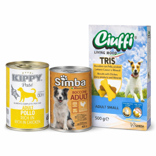 Pack pour chien biscuit et boite 