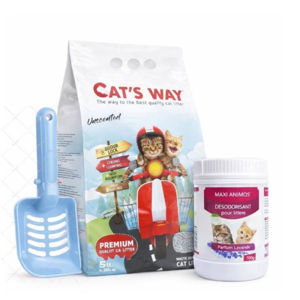 Pack de toilette pour chat: Litiére...