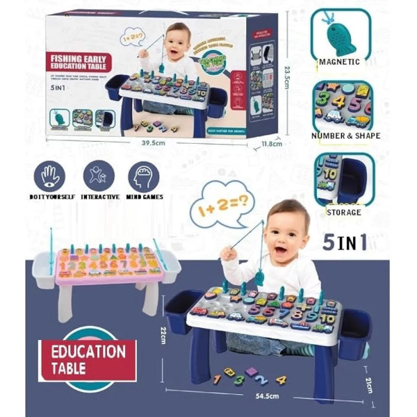 Table d'éducation Alphabet et chiffres 2