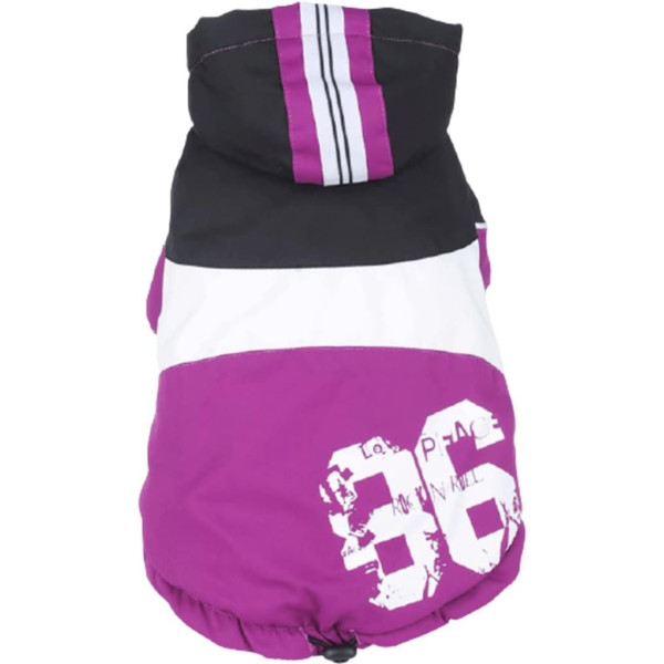 Manteau chaud imperméable violet  pour chien  2