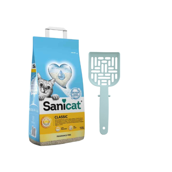 Pack pour chat : litière SANICAT...