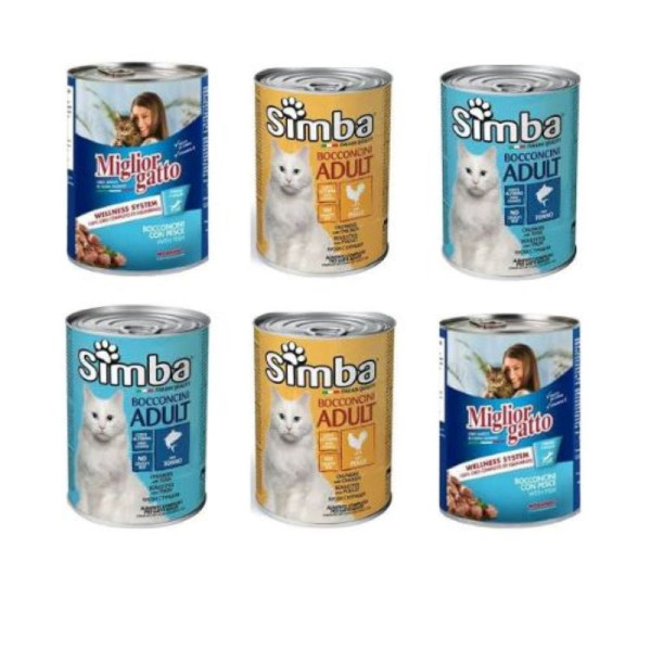Pack de 4 boîtes pour chat Simba et 2...