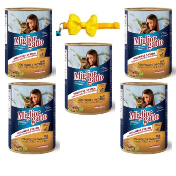 Pack De 5 Boîtes Miglior Gatto Pâté...