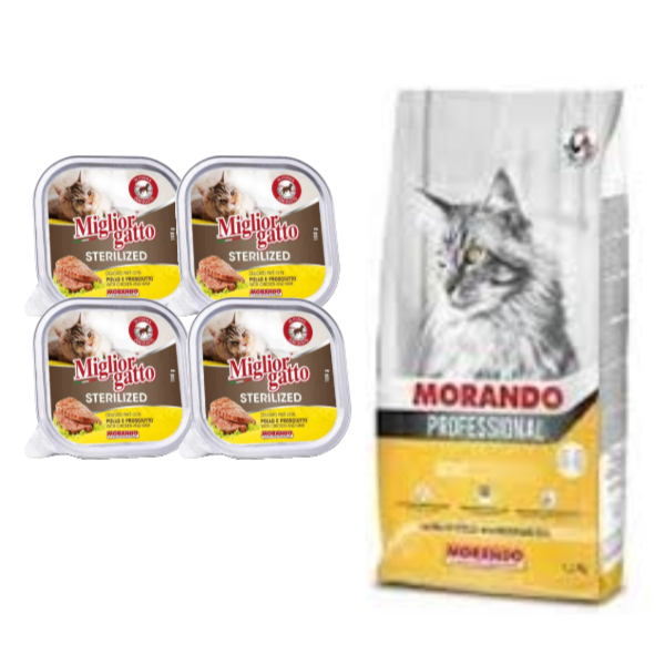 Croquette Morando & 4 Barquettes Miglior Gatto Au Poulet