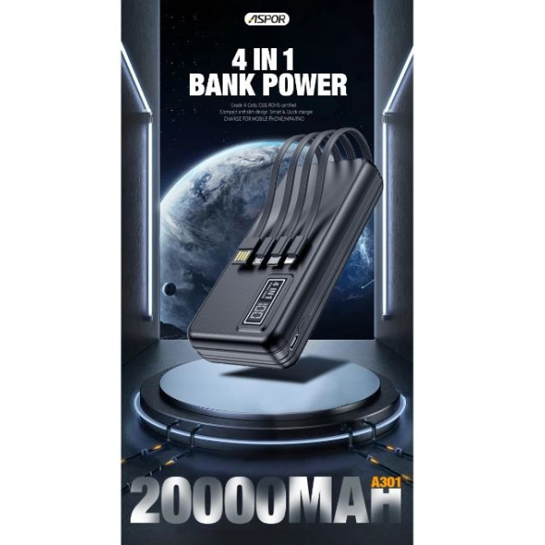 Power Bank ASPOR 20000mAh Ultra...