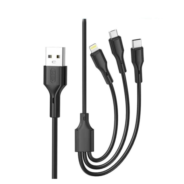 Câble XO NB230 Rock 3en1 USB Vers...