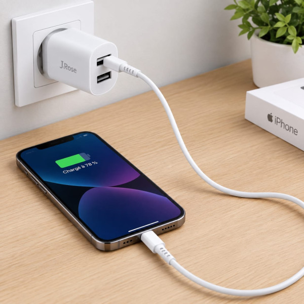Chargeur J-Rose C02 avec 2 USB 2.1A +...