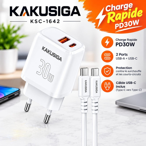 Chargeur Rapide KAKUSUGA KSC-1642...