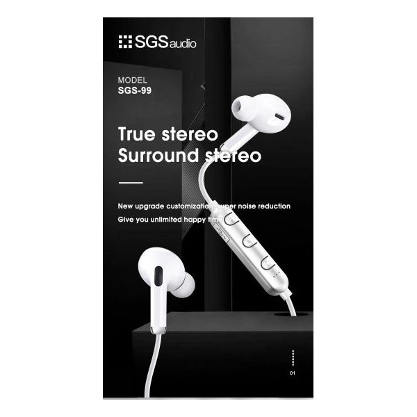 Kit Bluetooth SGS-99 Sport - Blanc