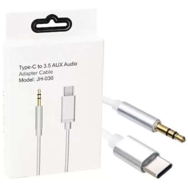 محول Type-C إلى جاك 3.5 ملم JH-030 - أبيض 2