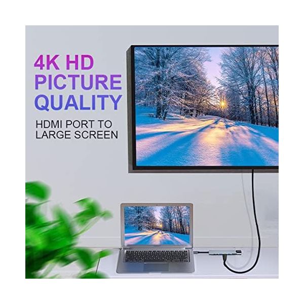 محول 8 في 1 من نوع C - USB-C إلى HD...