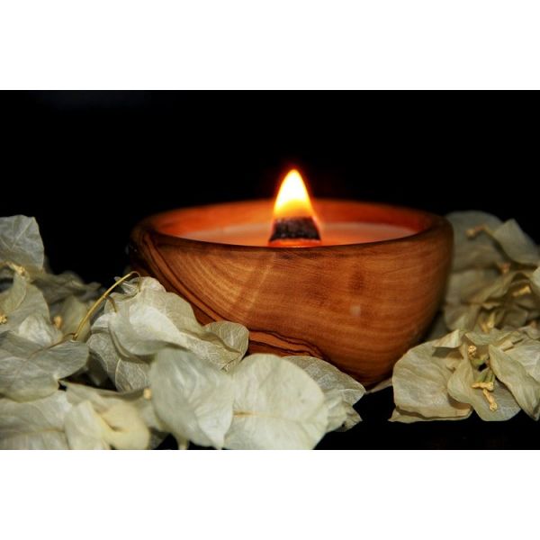 Bougie ronde parfumée naturelle...