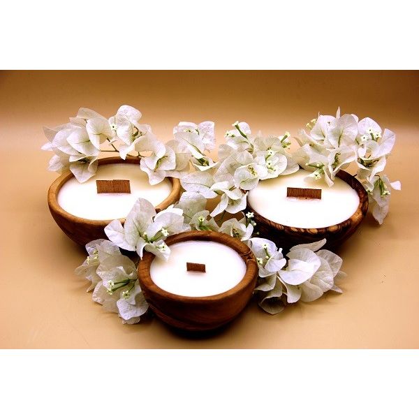 Bougie ronde parfumée naturelle...