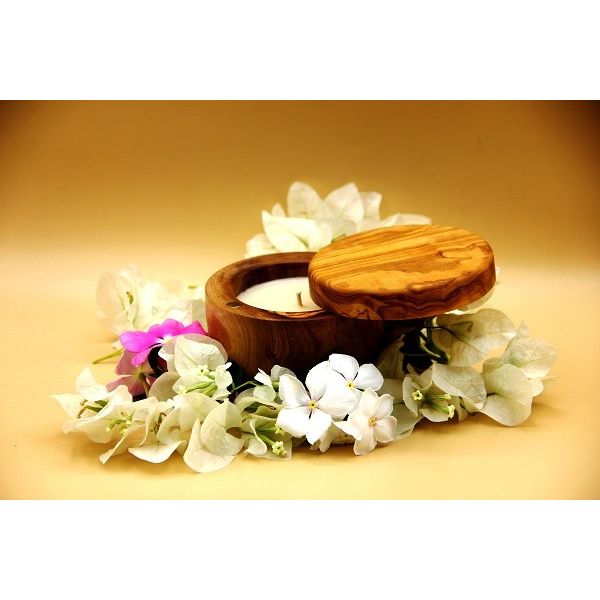 Bougie avec couvercle parfumée...