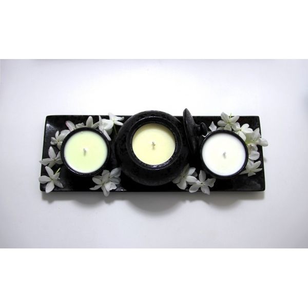 'شموع عضوية 'الثلاثي الأسود