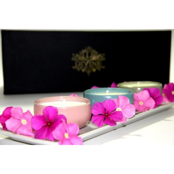 Organic candles 'Patchwork'