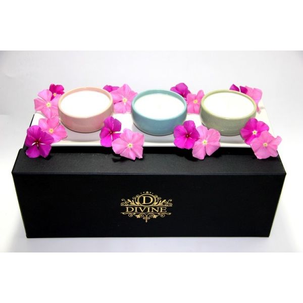 Organic candles 'Patchwork'