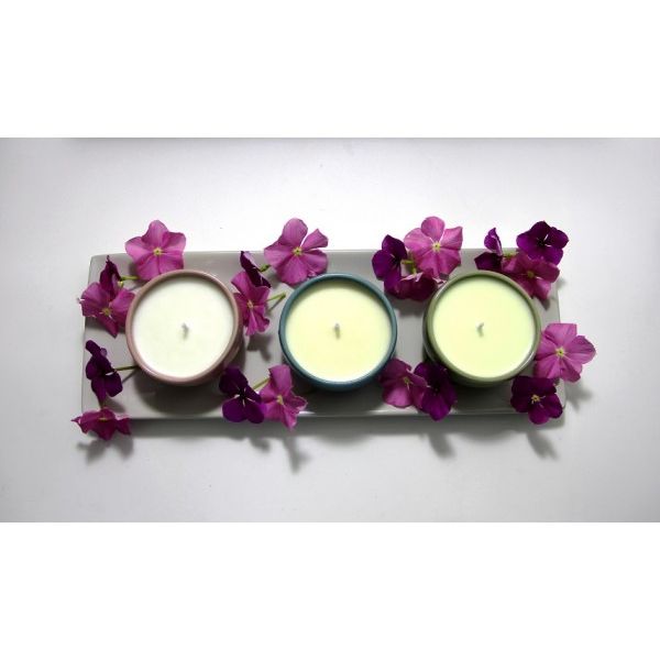 Organic candles 'Patchwork'