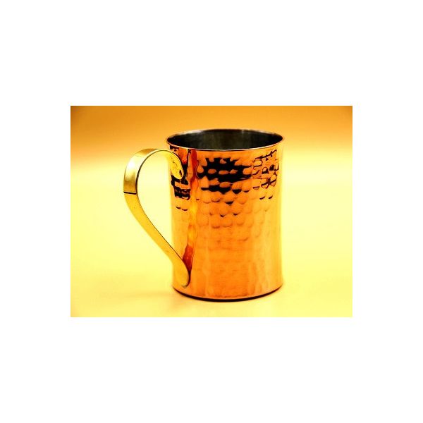 Mug en cuivre martelé