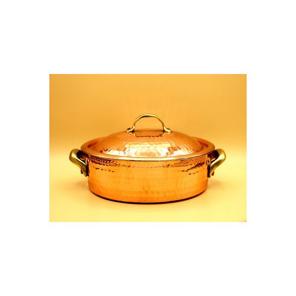 Sauteuse en cuivre martelé