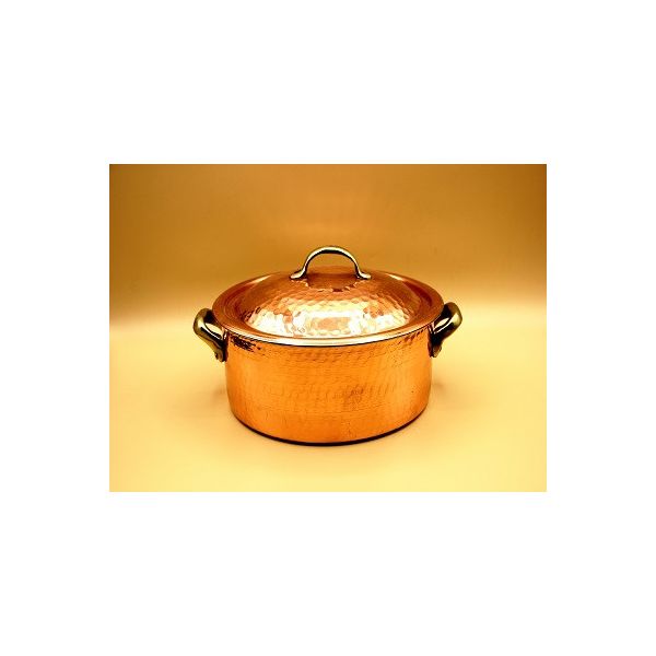 Faitout en cuivre martelé